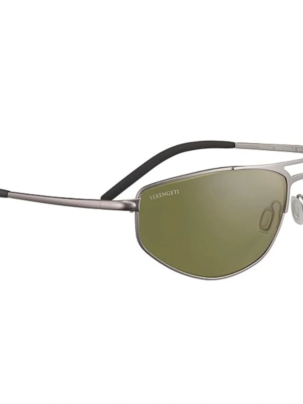 Serengeti Men's Sunglasses Case and Sunglasses - Gun Metal